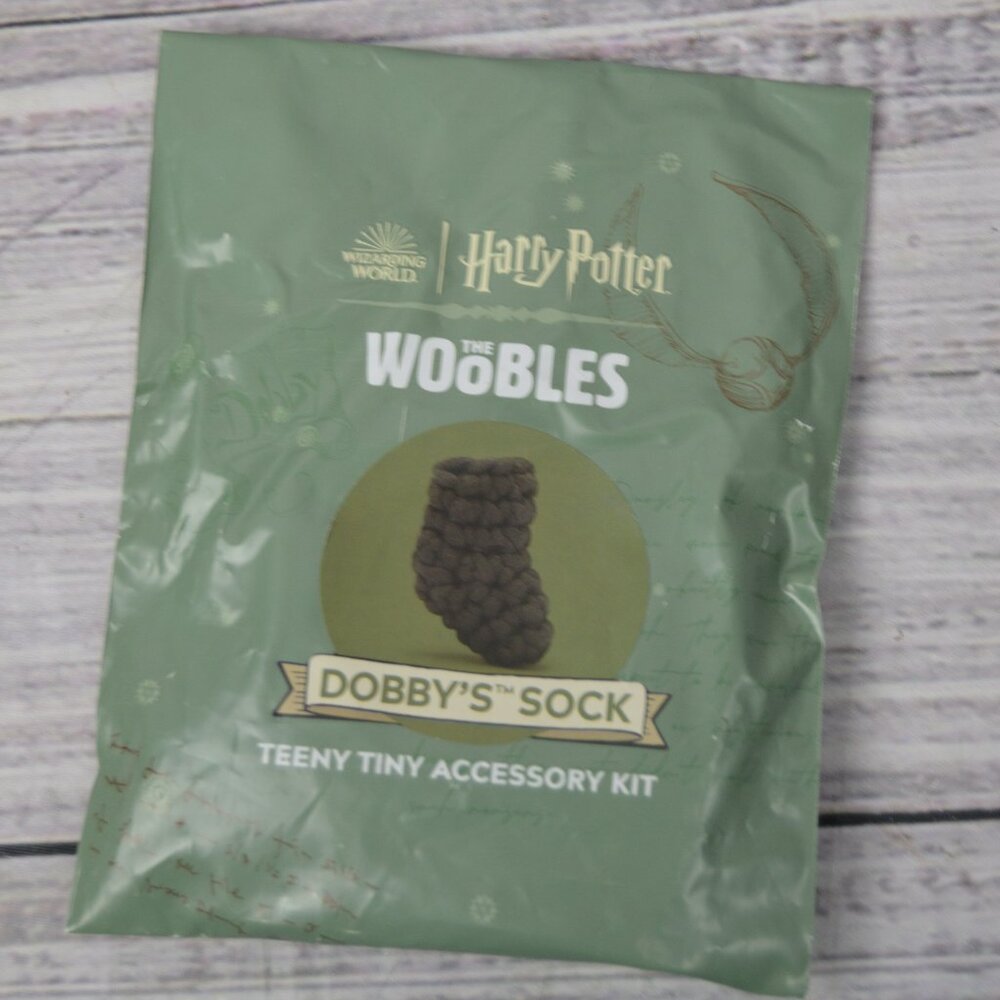 Harry Potter The Woobles Dobby's Sock Accessory Crochet Kit New SEALED